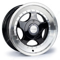 15 Zoll schwarze F5 Alufelgen passt Vauxhall Adam Agila Astra Kalibra Corsa 4x100