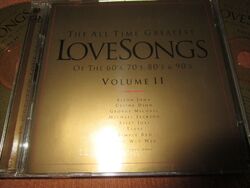 The All Time Greatest Love Songs From The 60's 70's 80's 90's Vol. II 2x CD Set