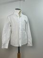 *H&M* Hemd Jungen Gr. 128 in Weiß mit Knöpfen und Stehkragen