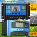 12V-24V MPPT/PWM Solar Ladegerät Controller Panel Regler Daul USB Digital LCD