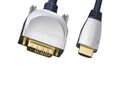 Clicktronic 5m HDMI auf DVI-D Verbindungskabel HC270-500 vergoldete Kontakte