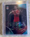 2023-24 Topps Chrom Liverpool FC Virgil Van Dijk 08/99 Helden von heute Aqua