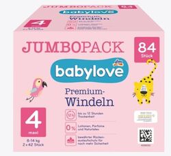 ⭐ Babylove Windeln Premium Gr. 4 Maxi  8-14 kg Jumbo Pack 84 St Windeln ⭐