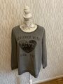 s. Oliver Sweatshirt Damen Sweater Pullover grau Gr. 44 TOP