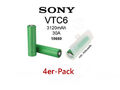 4x Sony Konion Murata VTC6 Akku Batterie 3000mAh 30A für SMOK E-Zigarette