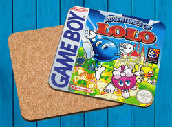 Adventures Of Lolo Nintendo Game Boy Untersetzer Holz Wooden Coasters