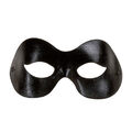 Schwarze Maske Zorro Augenmaske Kunststoff Faschingsmaske Dieb Karnevalsmaske