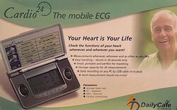 Cardio 24 EKG-Gerät/ Mobiles EKG-Gerät warnt zuverlässig bei ersten Symptomen