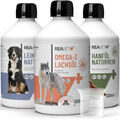 REAVET Futteröl Hunde, 3 Sorten x 500 ml, Barföl Hund, Futteröl Hund, Hochwertig