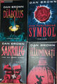 Dan Brown 4 Bücher (Illuminati, Sakrileg, Diabolus, Das verlorene Symbol)