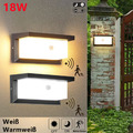 18W LED Außenleuchte mit Bewegungsmelder Wandleuchte IP65 Anthrazit Sensor Lampe