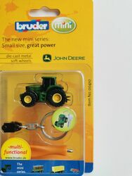Bruder Minis Rarität Schlüsselanhänger Traktor Bulldozer J Deere Mini Anhänger 