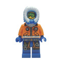 Lego Minifigur - Arktis-Explorer, männlich mit grüner Brille, Kapuze, cty0493