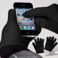Touch Screen Handschuhe für Acer Iconia One 8 Size M-L Black Schwarz
