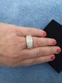 WOW!!! Wunderschöner Damen Ring mit weißen Zirkonia, 925er Silber, Gr. 18