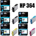 5x HP 364 ORIGINAL TINTE PATRONEN PHOTOSMART 7510 7520 B8550 C309A C309G C309h