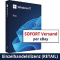 Microsoft Windows 11 Professional Pro Vollversion | RETAIL Lizenz | 24/7 Versand