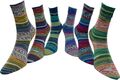 Sockenwolle Strumpfwolle Color 4-fach  modische Farben 6x100gr