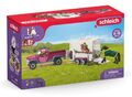 Schleich Horse Club Pick-Up Spielzeug mit Pferdeanhänger (42346) gebr.