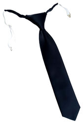 TigerTie Designer Security Sicherheits Krawatte in einfarbig Uni mit Gummizug