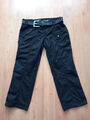 edc by ESPRIT Damen Cargohose mit Gürtel Gr. 40 Schwarz