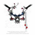 Gothic Halsband Burlesque Anhänger Collier Amulett Karneval Maske ALCHEMY P645