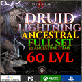 DIABLO 4 🐺 LIGHTNING STORM DRUID 🐺 FULL ANCESTRAL SET 🐺 ITEM 🐺 SEASON LADDER