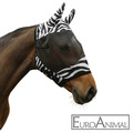 Fliegenmaske Fliegenschutzmaske Fliegenhaube  Zebra mit Ohrenschutz Pony/VB/WB