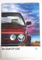 Der Golf GTI G60 Prospekt Werbung Prospekte Sammlung Golf2 VW G-Lader