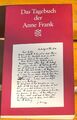DAS TAGEBUCH DER ANNE FRANK - ANNE FRANK - Taschenbuch 1982