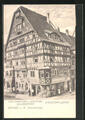 Rottweil a.N., Ansichtskarte, Café, Conditorei & Weinstube Christoph Lehre 1913 