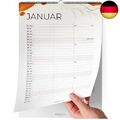 Kalender Wandkalender 2024 - Kalender 2024 im A4 Hochformat - Familienplaner