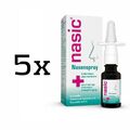 5x Nasic Nasenspray für Erwachsene, 15 ml,  PZN 10065578