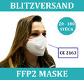 20-100x FFP2 Atemschutzmaske Mundschutz 5 lagig CE zertifiziert Maske Mund