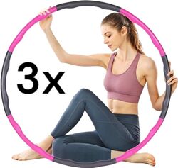 Hula Hoop Reifen Bauchtrainer Fitness Ring Training Massage Schaumstoff 8 Teile