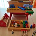 Kinder Holz Werkbank Spielzeug Werkezugkasten Lorenz HolzSpiel Baufix ü.60 Teile