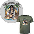 T-Shirt Pin Up Girl Surfing Piraten Funshirt USA Junggesellenabschied *3190