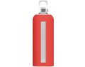 SIGG 8649.20 Star Trinkflasche Glasflasche Glas Silikonhülle  0.5 L Scarlet Rot 