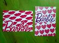 2 Barbie Postkarten Postkartengrösse Lippen Herzen Herzchen NEU !!! 💘 🥰 💖 💋