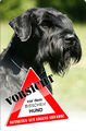 Riesenschnauzer SCHNAUZER - A4 Metall Warnschild Hundeschild SCHILD - SNZ 03 T3