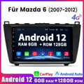 Für Mazda 6 GH GG 2007-2012 6+128G Android Autoradio GPS Navi 8-Kern DAB+Carplay