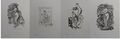 Auguste Renoir: Die Frauen, 4 Lithographien Signiert, 1951, Mourlot
