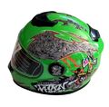 Integralhelm Helm Kinderhelm Motorradhelm Mejia hellgrün Motorrad Jethelm