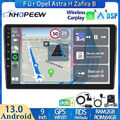 DAB+ Android 13 64GB Apple Carplay Autoradio GPS Navi Für Opel Astra H Zafira B