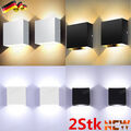 2Stk LED Wandleuchte Innen COB Wandlampe Flur Strahler Licht Up Down 6W Modern