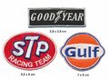 GULF STP GOOD YEAR Patches Aufnäher 3 Stück Vintage USA Racing Auto Motorsport