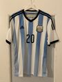 ARGENTINA JERSEY 2014 AGUERO 20 MEDIUM ADIDAS