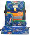 Scout Buddy Schulranzen-Set 4-teilig Dino Dinosaurier Blau Grün Jungen Rucksack