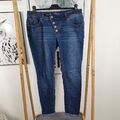 Buena Vista Malibu Stretch Denim Jeans dekorative Knopfleiste Mid Stone L 40