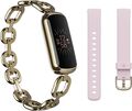 Fitbit Luxe Special Edition Fitness Tracker - Pfingstrose/Weichgold Edelstahl